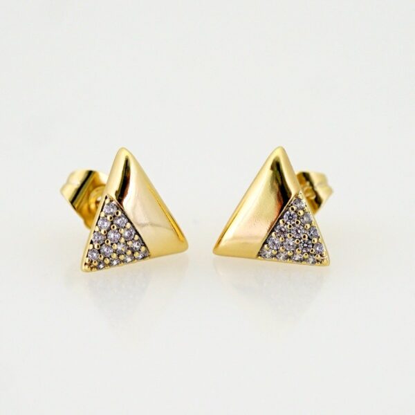 Women Earrings/ Aretes Dama/ Zircon Stone/ 14k Real Color// E1553