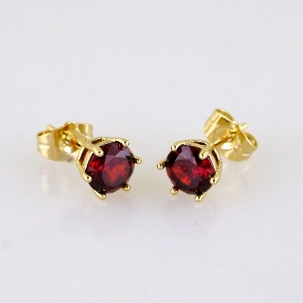 Women Earrings/ Aretes Dama/ Zircon Stone/ 14k Real Color// E1570