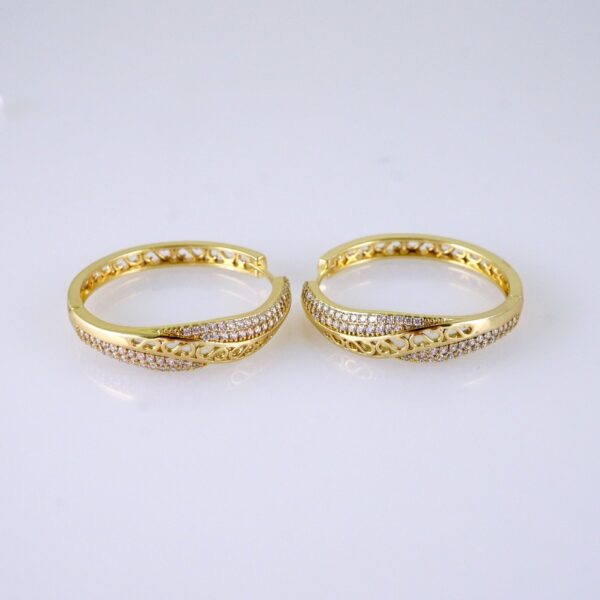 Women Earrings/ Aretes Dama/ Zircon Stone/ 14k Real Color// E1574