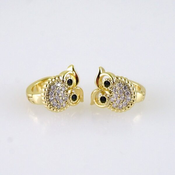 Women Earrings/ Aretes Dama/ Zircon Stone/ 14k Real Color// E1581