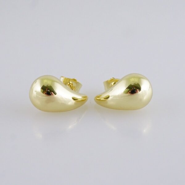 Women Earrings/ Aretes Dama/Plain/14k Real Color// E1621