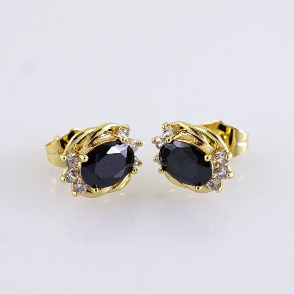 Women Earrings/ Aretes Dama/ Zircon Stone/ 14k Real Color// E1628