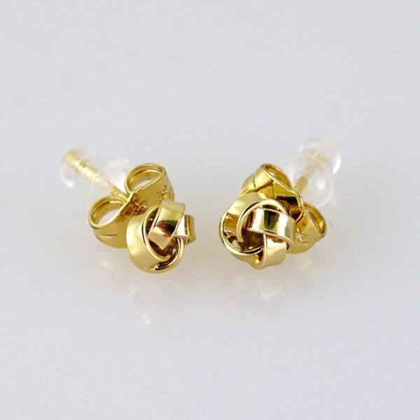 Women Earrings/ Aretes Dama/ Plain/ 14k Real Color/ Stainless Steel// E1644