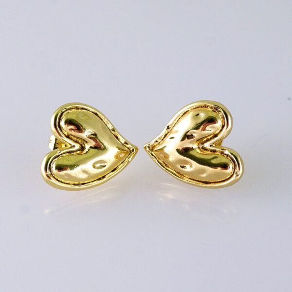 Women Earrings/ Aretes Dama/ Plain/ 14K Real Color/ Stainless Steel// E1660