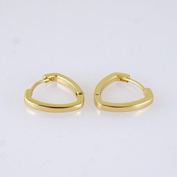 Women Earrings/ Aretes Dama/ Plain/ 14K Real Color/ Stainless Steel// E1666