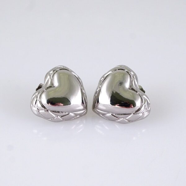 Women Earrings/ Aretes Dama/ Plain/ Silver Color/ Stainless Steel// E1668
