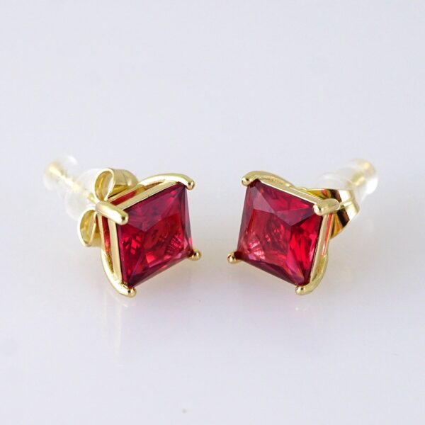 Women Earrings/ Aretes Dama/ Zircon Stone/14K Real Color/Stainless Steel// E1691