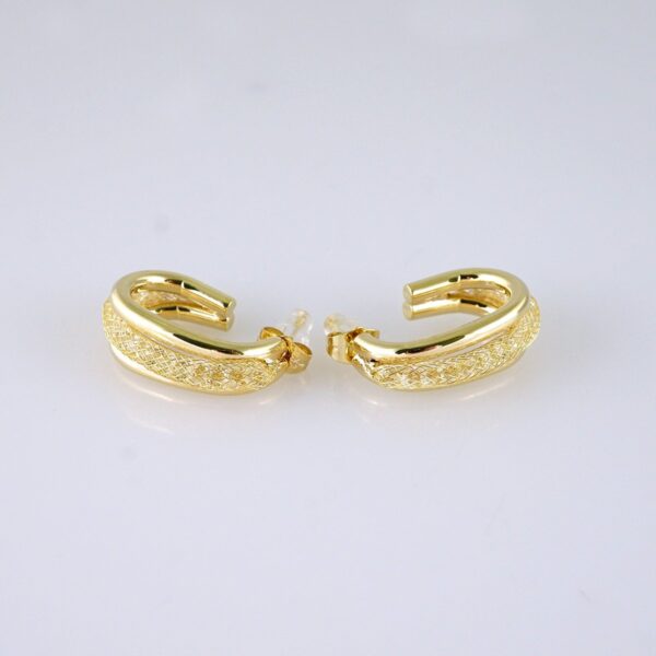 E1723 Women's Earrings - Aretes Dama - Zircon Stone - 14K Real Color