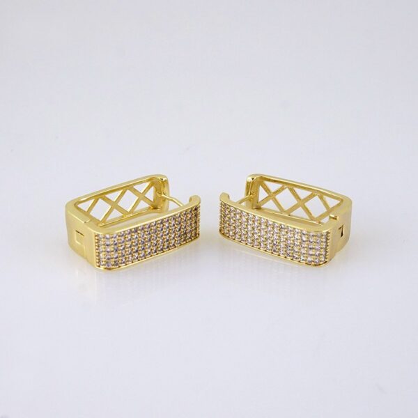 E1781 Women's Earrings - Aretes Dama - Zircon Stone - 14K Real Color