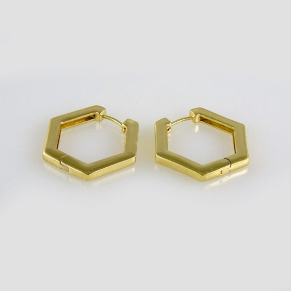 Earrings Woman/Aretes Dama/ Plain/  14K Real Color// E228
