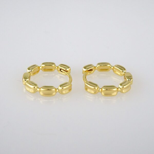 Earrings Women/ Aretes Dama/Zircon Stone/14k Real Color// E414