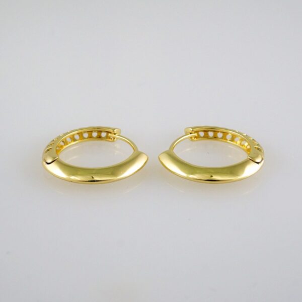 Women Earrings/ Aretes Dama/ Plain/ 14k Real Color// E472