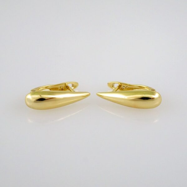 Women Earrings/ Aretes Dama/ Plain/ 14k Real Color// E527
