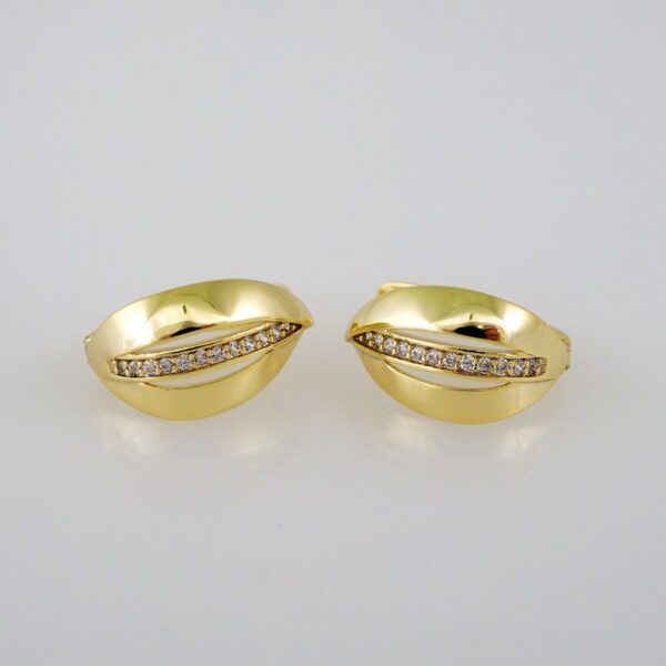 Women Earrings/ Aretes Dama/Zircon Stone/14k Real Color// E625