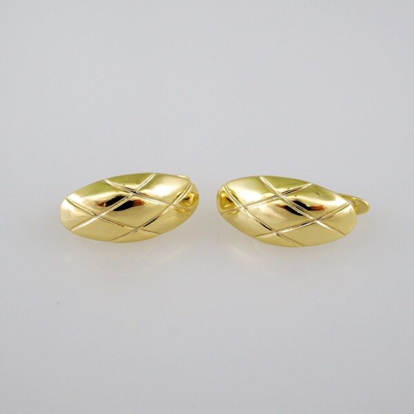 Women Earrings/ Aretes Dama/  Plain/  14k Real Color// E627