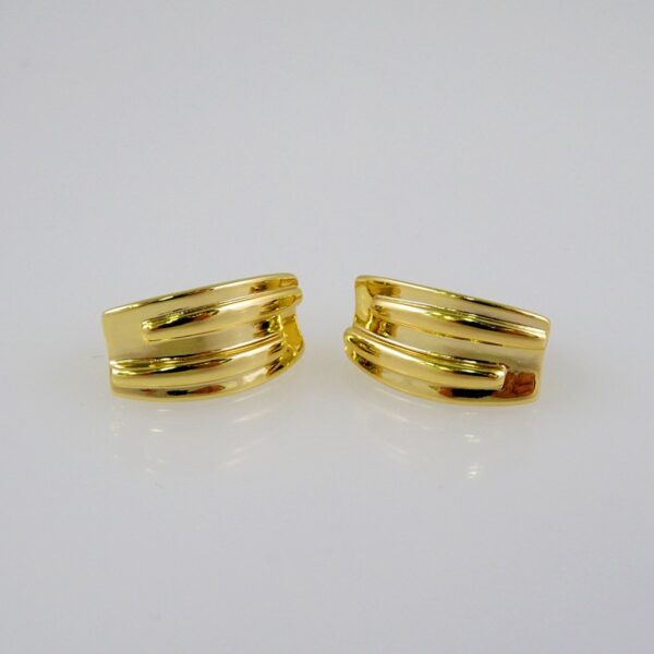 Women Earrings/ Aretes Dama/  Plain/  14k Real Color// E722