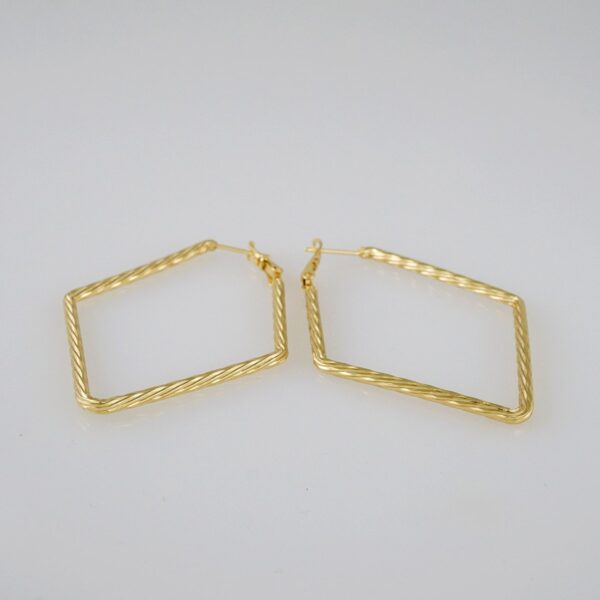 Women Earrings/ Aretes Dama/  Plain/  14k Real Color// E773