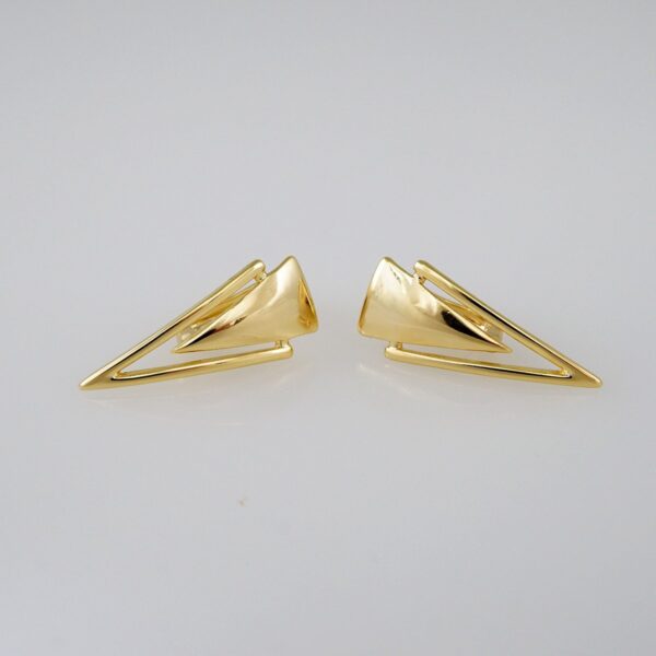 Women Earrings/ Aretes Dama/  Plain/  14k Real Color// E941