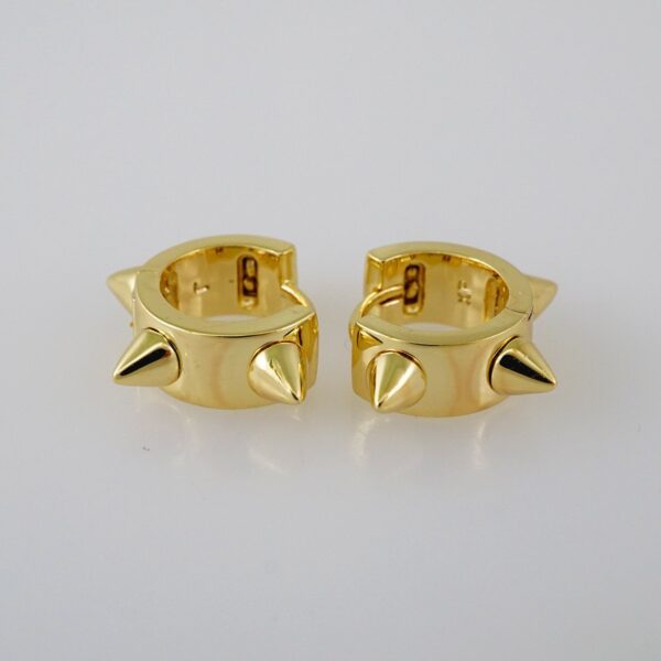 Women Earrings/ Aretes Dama/  Plain/  14k Real Color// E948