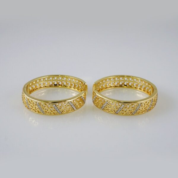 Women Earrings/ Aretes Dama/  Zircon Stone/  14k Real Color// E865