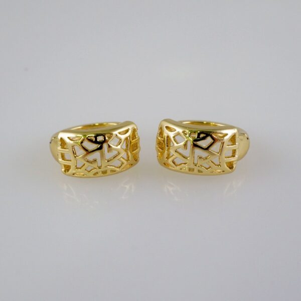 Women Earrings/ Aretes Dama/  Pain/  14k Real Color// E896