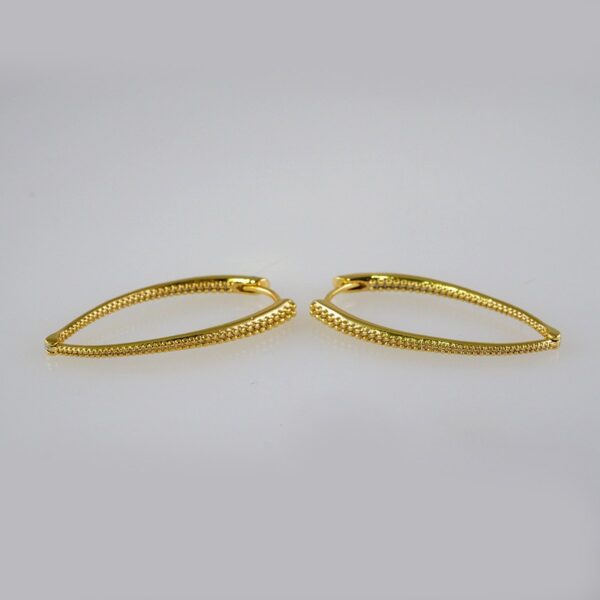 Women Earrings/ Aretes Dama/  Plain/  14k Real Color// E913