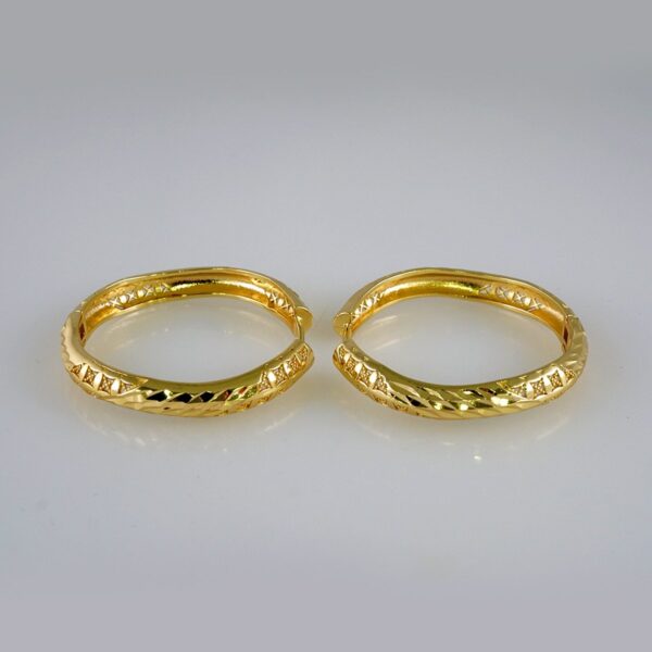 Women Earrings/ Aretes Dama/  Plain/  14k Real Color// E981