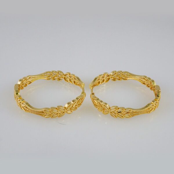 Women Earrings/ Aretes Dama/  Plain/  14k Real Color// E985