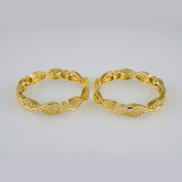Women Earrings/ Aretes Dama/  Plain/  14k Real Color// E986