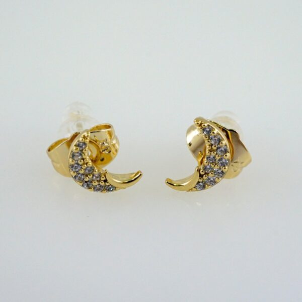 Women Earrings/ Aretes Dama/  Zircon Stone/  14k Real Color// E1042