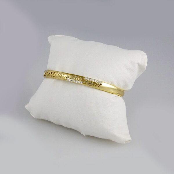 Bangles Woman/ Pulsos Damas/  Zircon Stone/  14K Real// P00146