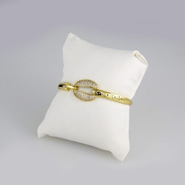 Bangles Woman/ Pulsos Damas/  Zircon Stone/  14K Real// P00149