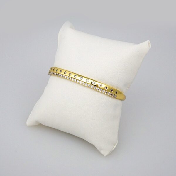 Bangles Woman/ Pulsos Damas/  Zircon Stone/ 14K Real Color// P00154