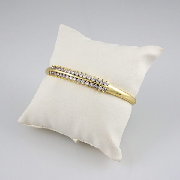 Bangles Woman/ Pulsos Damas/  Zircon Stone/  14K Real Color// P0123