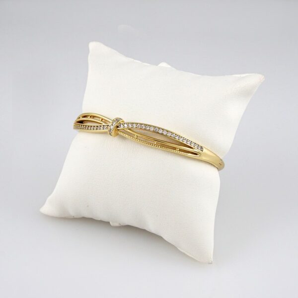 Bangles Woman/ Pulsos Damas/ Zircon Stone/ 14K Real Color// P0124