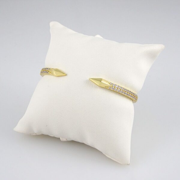 Bangles Woman/ Pulsos Damas/ Zircon Stone/ 14K Real Color// P0127