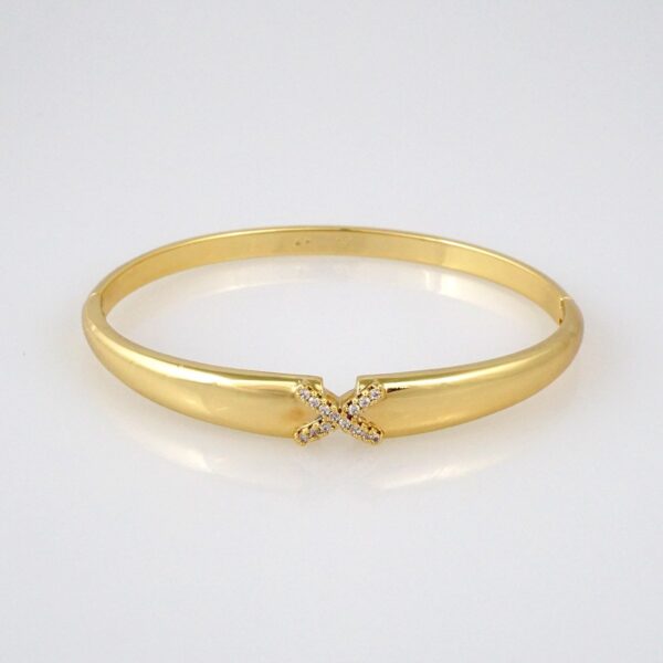 Bangles Woman/ Pulsos Dama/  Zircon Stone/  14K Real Color// P201