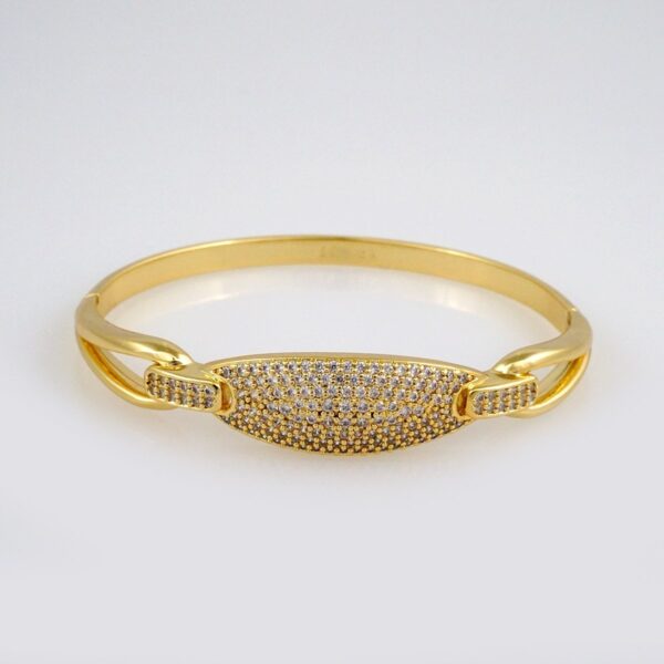 Bangles Woman/ Pulsos Dama/ Zircon Stone/ 14K Real Color// P203