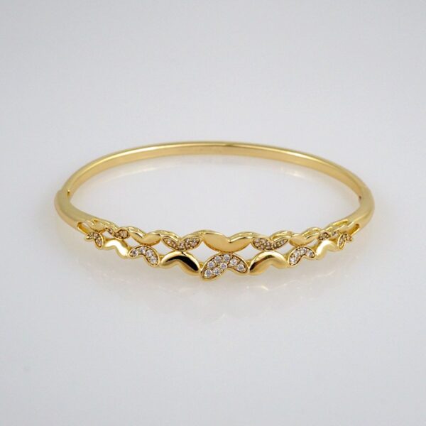 Bangles Woman/ Pulsos Dama/  Zircon Stone/  14K Real Color// P206