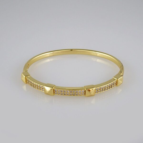 Bangles Woman/ Pulsos Dama/  Zircon Stone/  14K Real Color// P224