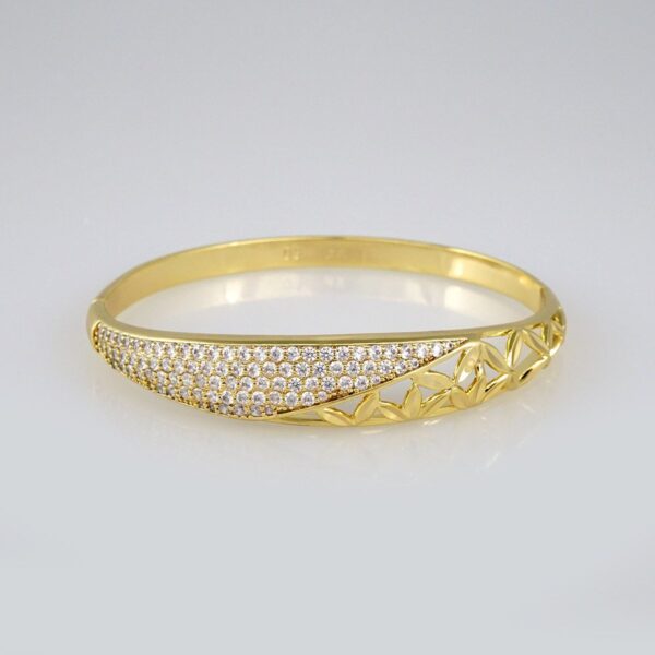 Bangles Woman/ Pulsos Dama/  Zircon Stone/  14K Real Color// P212