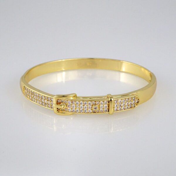 Bangles Woman/ Pulsos Dama/  Zircon Stone/  14K Real Color// P215