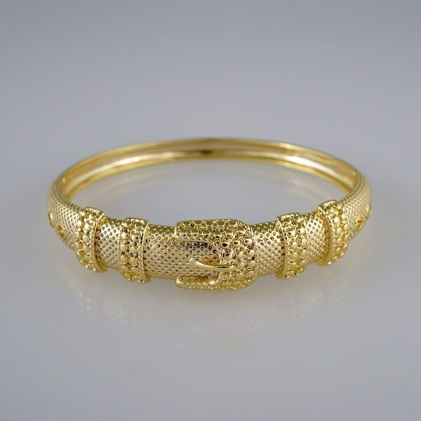 Bangles Women/ Pulsos Dama/Plain/ 14K Real Color// P232