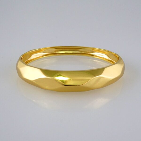 Bangles Women/ Pulsos Dama/  Plain/  14K Real Color// P243