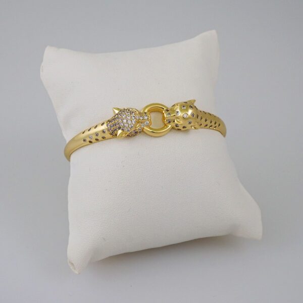 Bangles Women/ Pulsos Dama/ Zircon Stone/ 14K Real Color// P262