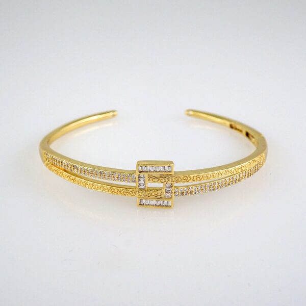 Bangles Women/ Pulsos Dama/ Zircon Stone/ 14K Real Color// P266