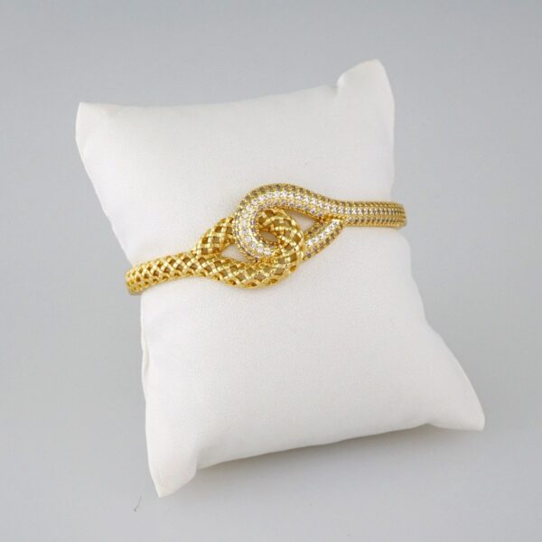 Women Bangles/ Pulsos Dama/  Zircon Stone/  14K Real Color// P325