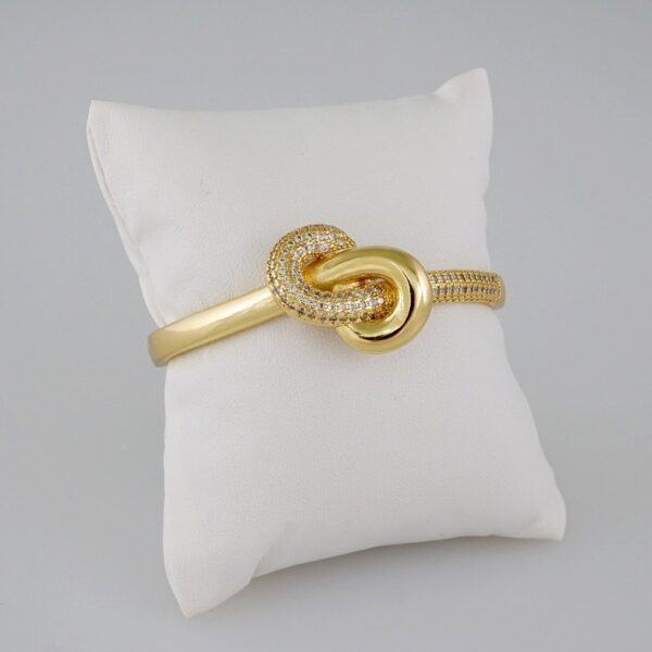 Women Bangles/ Pulsos Dama/  Zircon Stone/  14K Real Color// P326
