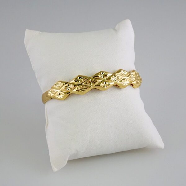 Women Bangles/ Pulsos Dama/  Plain/  14K Real Color// P334