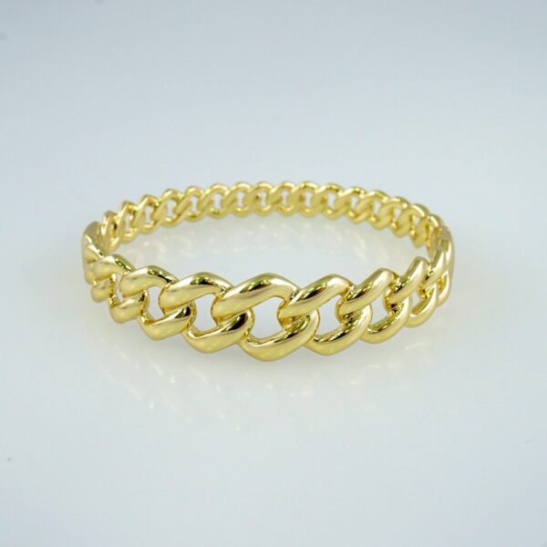 Women Bangles/ Pulsos Dama/ Plain/ 14K Real Color// P339